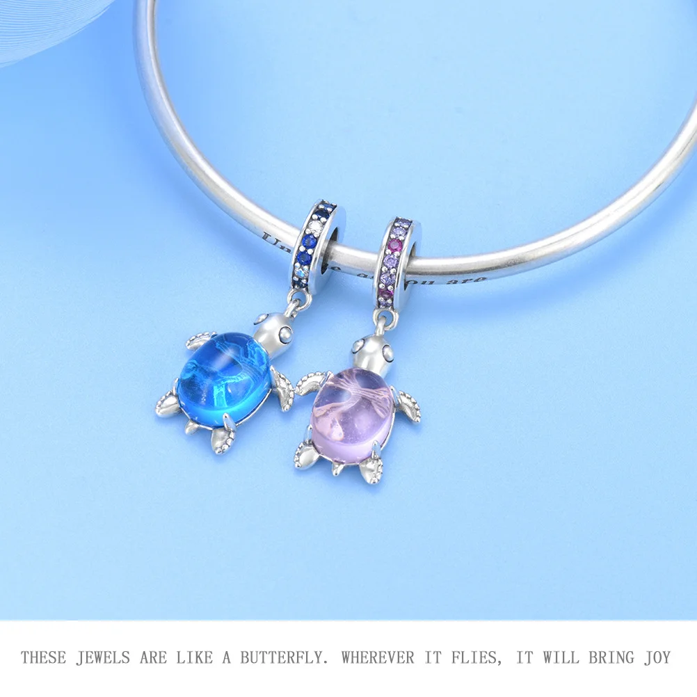 Non allergic 925 Sterling Silver Fashion Jewelry Bracelet Accessory Ocean Charm Pendant For Original Bracelet Bangle Women Gifts