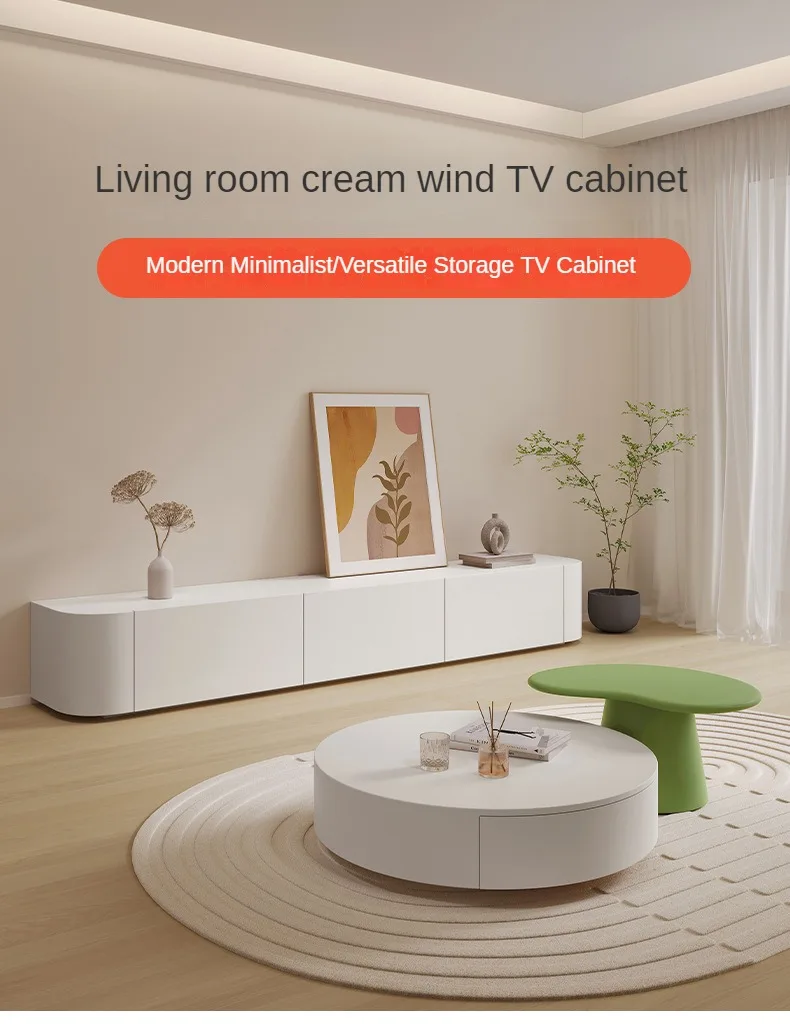 China factory Wholesale Modern Minimalist Solid Wood TV Stand two door two shelf  wooden  legs Tv cabinet