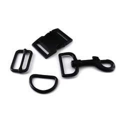 Custom Metal Snap Hook Pet Adjustable Buckle Dog Collar Snap Hook D Ring Side Release Buckle