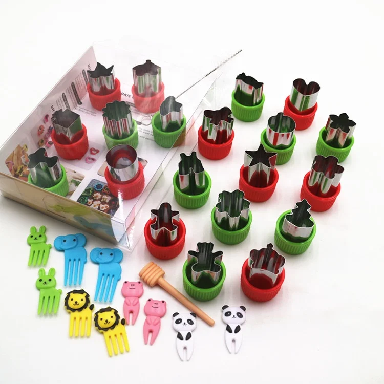 
Vegetable Cutter Shapes Set Mini Sizes Cookie Cutters Set Fruit Cookie Pastry Stamps Mold 