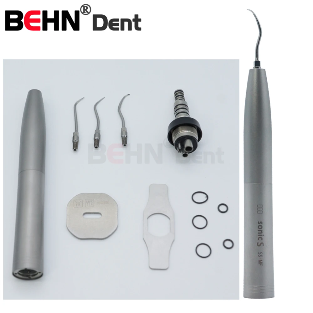 BEHN Dental Equipment Endodontic Instruments Dental Ultrasonic Piezo Air Scaler With 3 Tips For Root Canal Irrigation Endo Tools