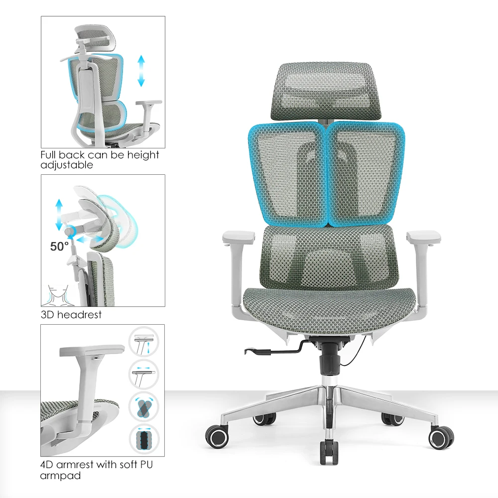 Wholesale cadeira de escritorio High Quality Modern office desk and chair set office furniture ergonomic desk chair