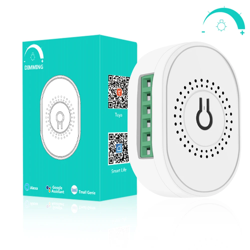 1 Gang Tuya Smart Life LED Dimmer Module Amazon Alexa Google Home Remote Control EU UK AU WiFi Light