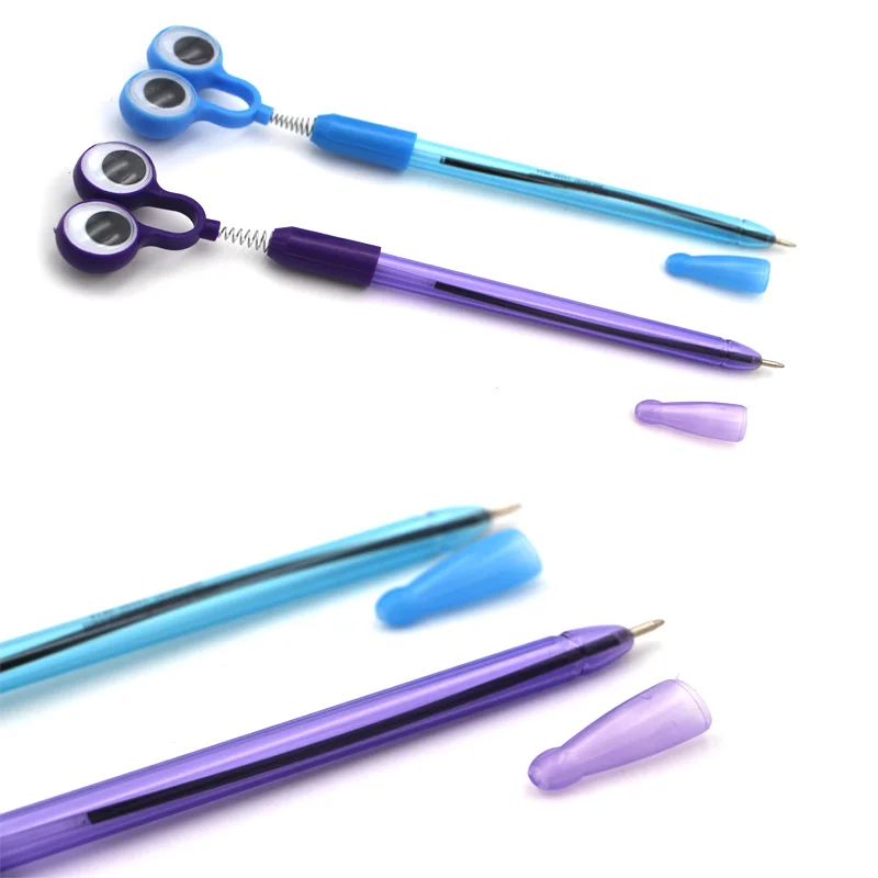 
Novelty stationary wiggle frog eyes shaped ball pen for advertising 