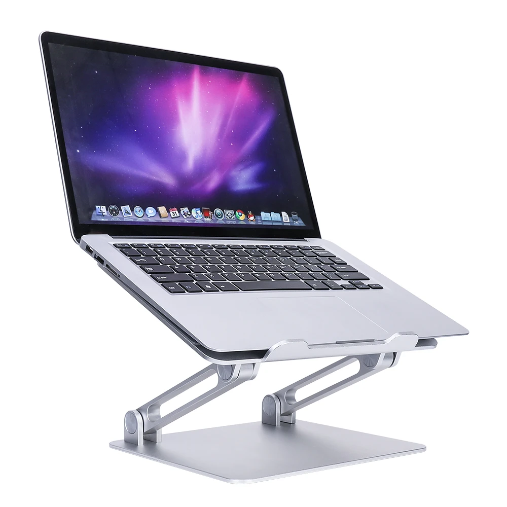 Laptop Stand with Heat-Vent Collapsible Notebook Stand Bracket for Desk Multi-Angle Laptop Holder Cooling