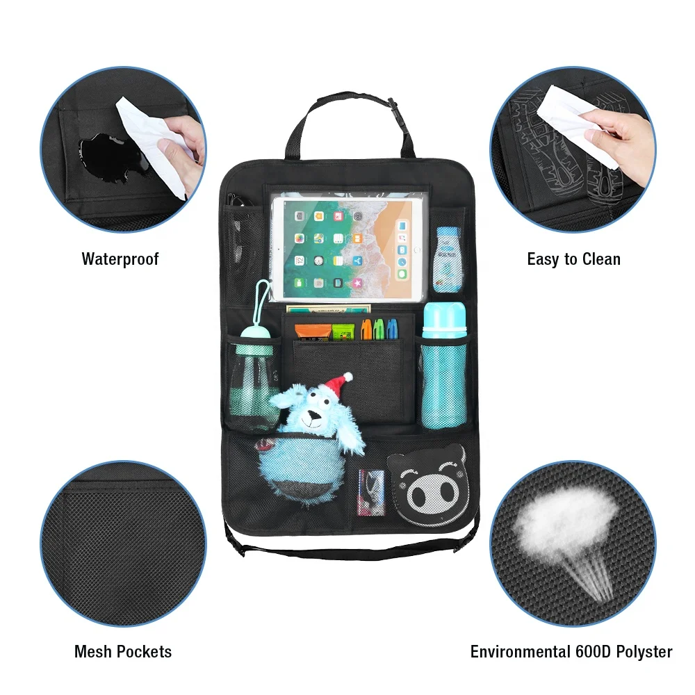 
2020 New Design Bestsales Heavy Duty Multi Pockets Car Trunk And Backseat Organizer Fits For Hatchback Sedan Suv Sportback Coupe 