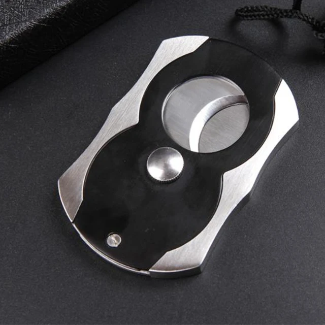 custom luxury accessories logo stainless steel guillotine cut tool scissors cigar cutter