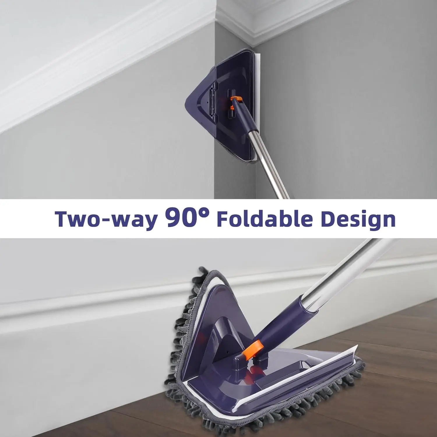 CARCATICZ Wall Mop Cleaner with Long Handle Cleaning Tool for Cleaning Walls Baseboard Ceiling Window Floor