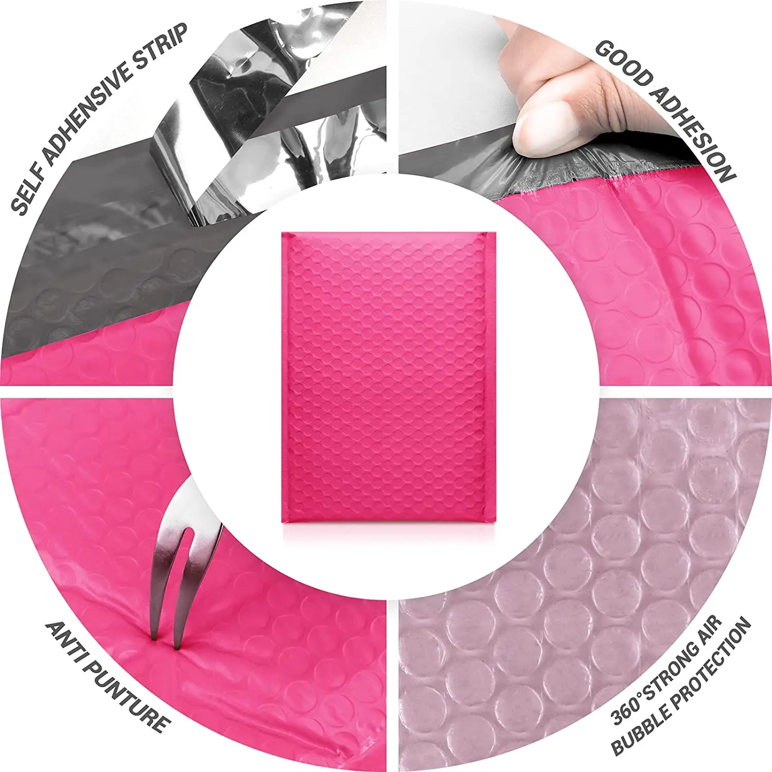 [USA Warehouse] Self Seal Custom Packing Bubble Mailers Shipping Envelope Air Padded Poly Waterproof Colored Bubble Mailer Bags