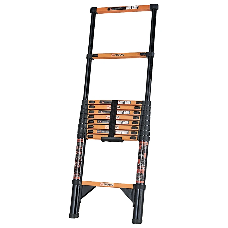 folding alloy carbon steel 7 step ladder with hand rails