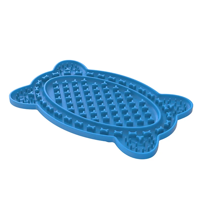 Amazon sales silicone lick mat with suction cup for dog and cat feed