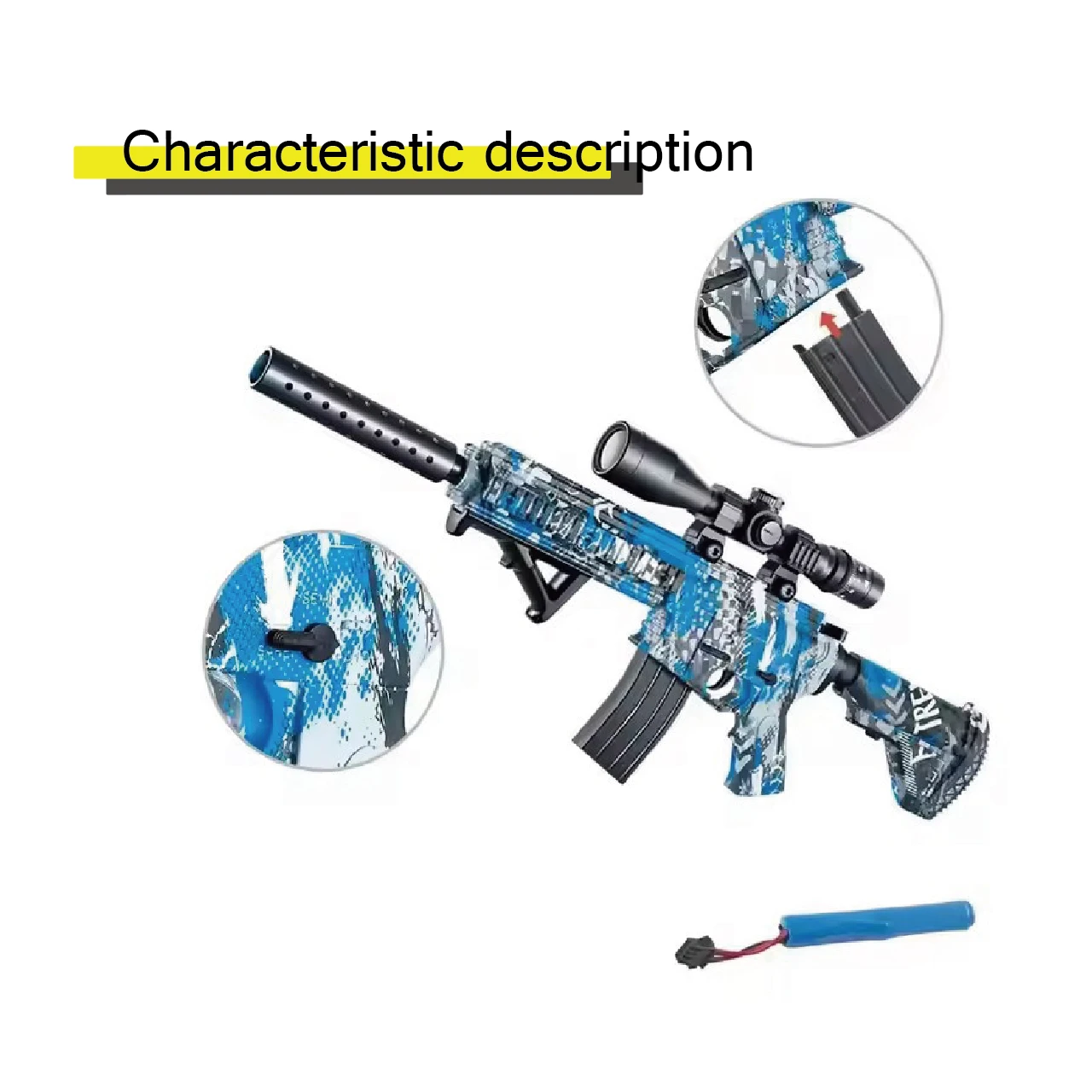 Игрушечные пистолеты M4A1 & M416 7-8 мм