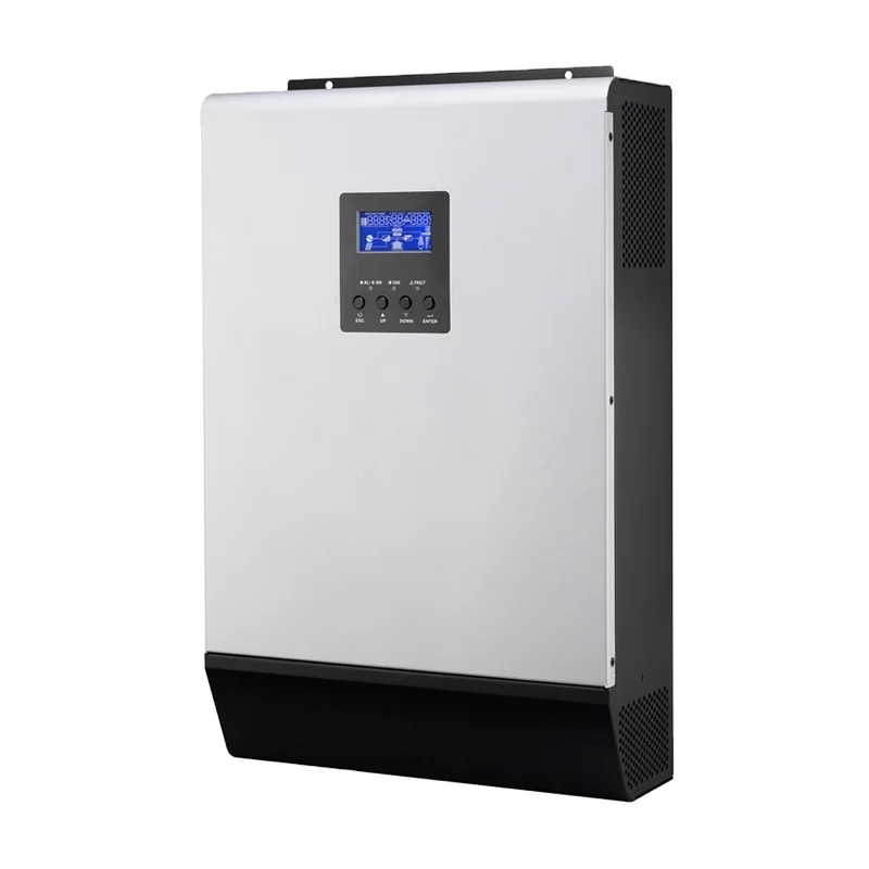 3KVA 24VDC Power Inverter & 50A PWM Solar panel controller and grid charger 2400w remote control power supply solar inverter