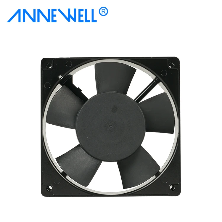 ANNEWELL High Quality Low Noise AC Plastic Blades Freezer Cooling Fan 12025 120v 120mm AC Brushless Industrial Cooling Fan