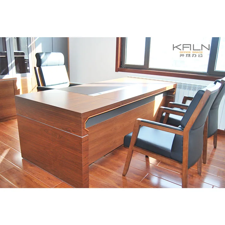 Modern Design Pvc Edge Banded Mdflam Table Executive Office Furniture Manager Desk Coffee Table