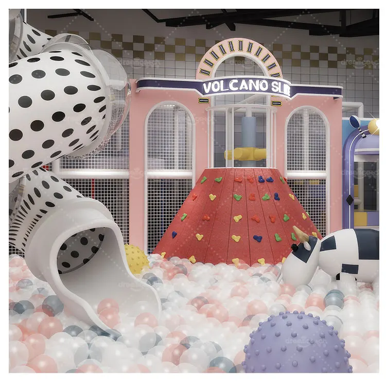 Dinosaur Theme Ball Pit Amusement Play Game Children Soft Playground Equipment Indoor Park for Kids