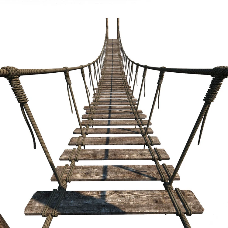 Resort Bridge Swinging Bridge Game Simple Suspension Bridge for Kids and Adults