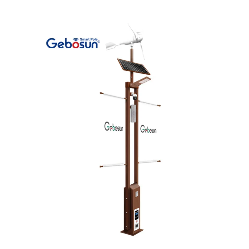 Gebosun New Design 9 Meter Solar Power Energy Smart Led Street Light Pole for Smart City Pole