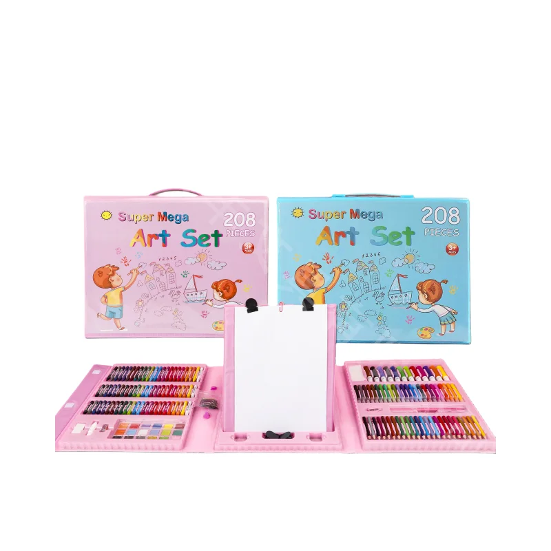 Hot Sell Stationery 208PCS Art Set Sketching for Kids Student Painting Coloring Drawing Arts Crafts