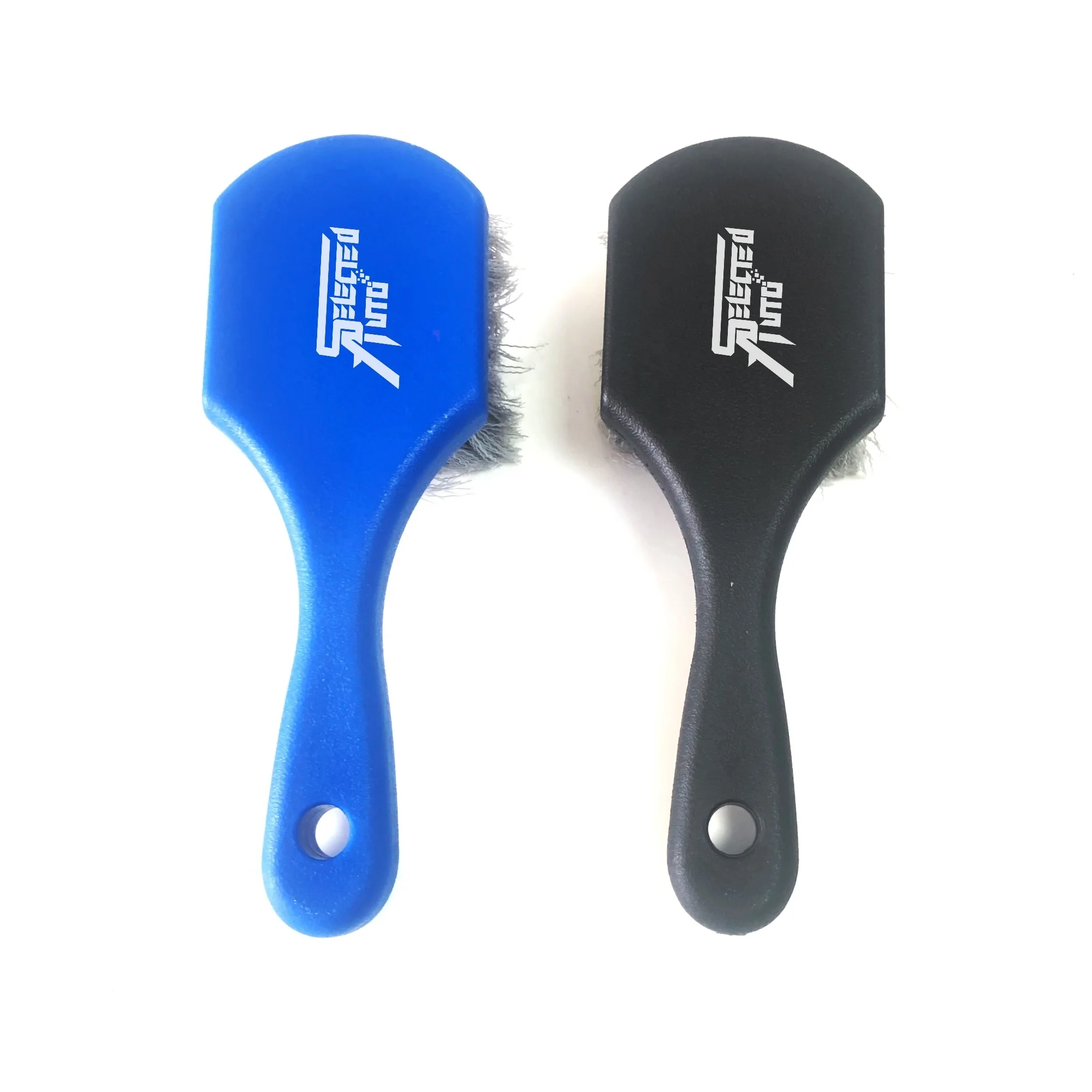 Selected Auto exterior detailing brush customized tire cleaning brush OEM carpet rim alloy wheel brush with flag-tipped bristles