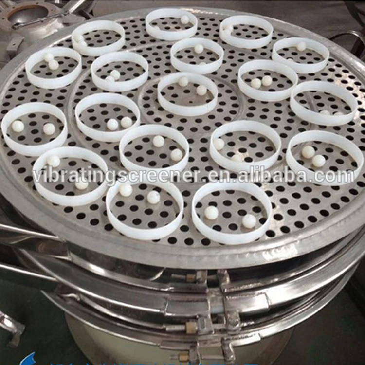 SUS304 Rotary Vibrating Sieve Sifter for Paints coatings dyes cosmetics makeup powder fluorescent powder