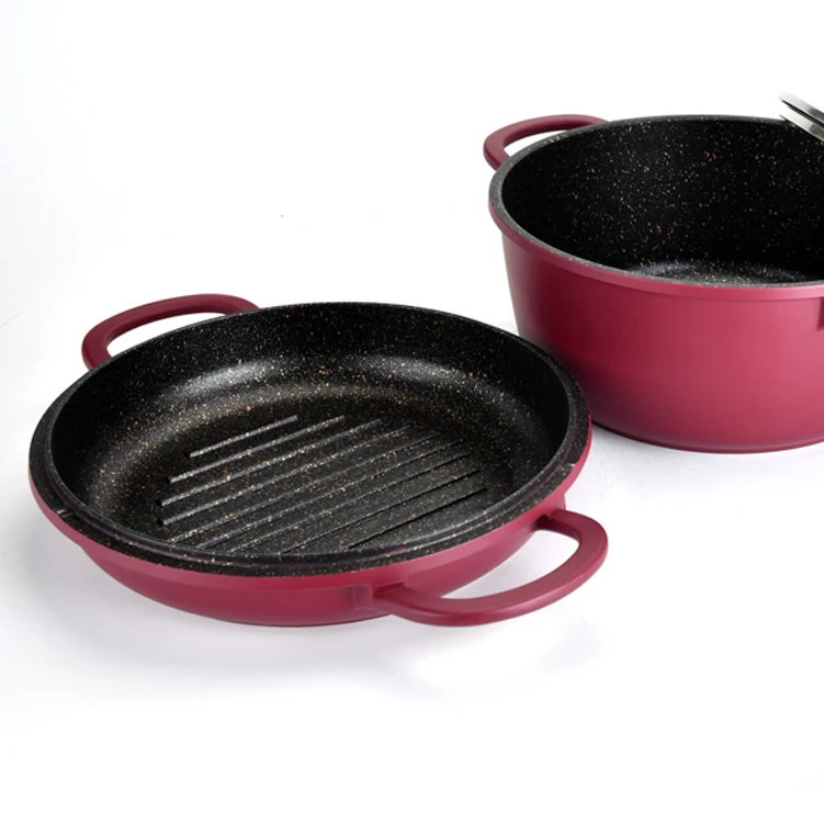 High Quality Kitchenware Cooking Non Stick Pots and Pans Nonstick Casserole