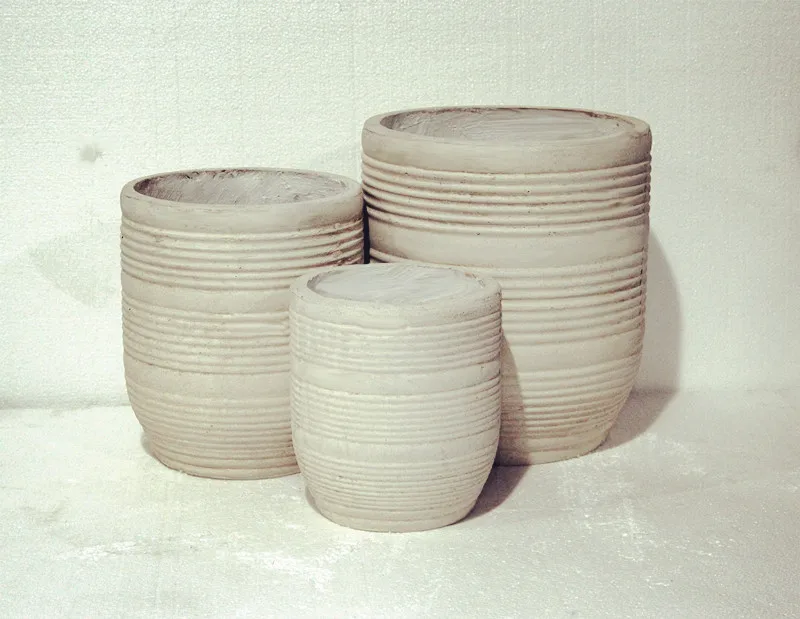 Antique Fiber stone flower pot set of 3