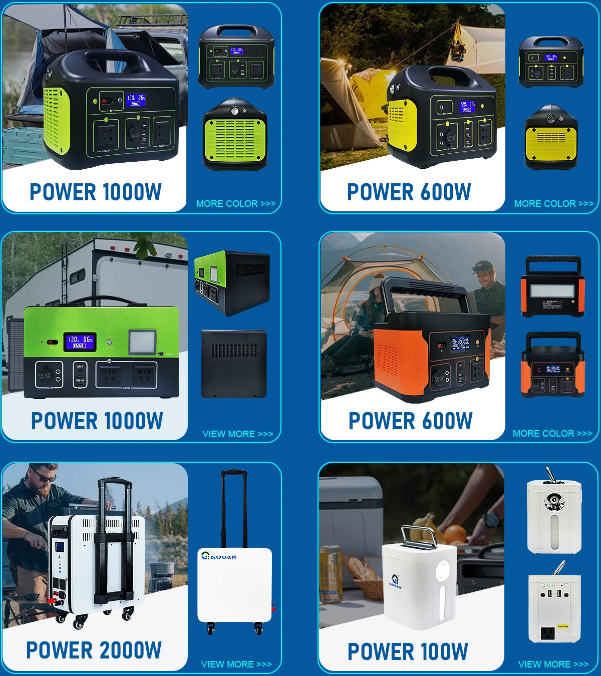 1000W Power Supply 320000mAh Lithium LiFePO4 Energy Storage Battery Solar 1000Wh Portable Power Station