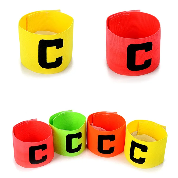 Factory direct sales Football Team Captain Armband Paste Winding Type C Mark Soccer Captain Armband in Good Quality
