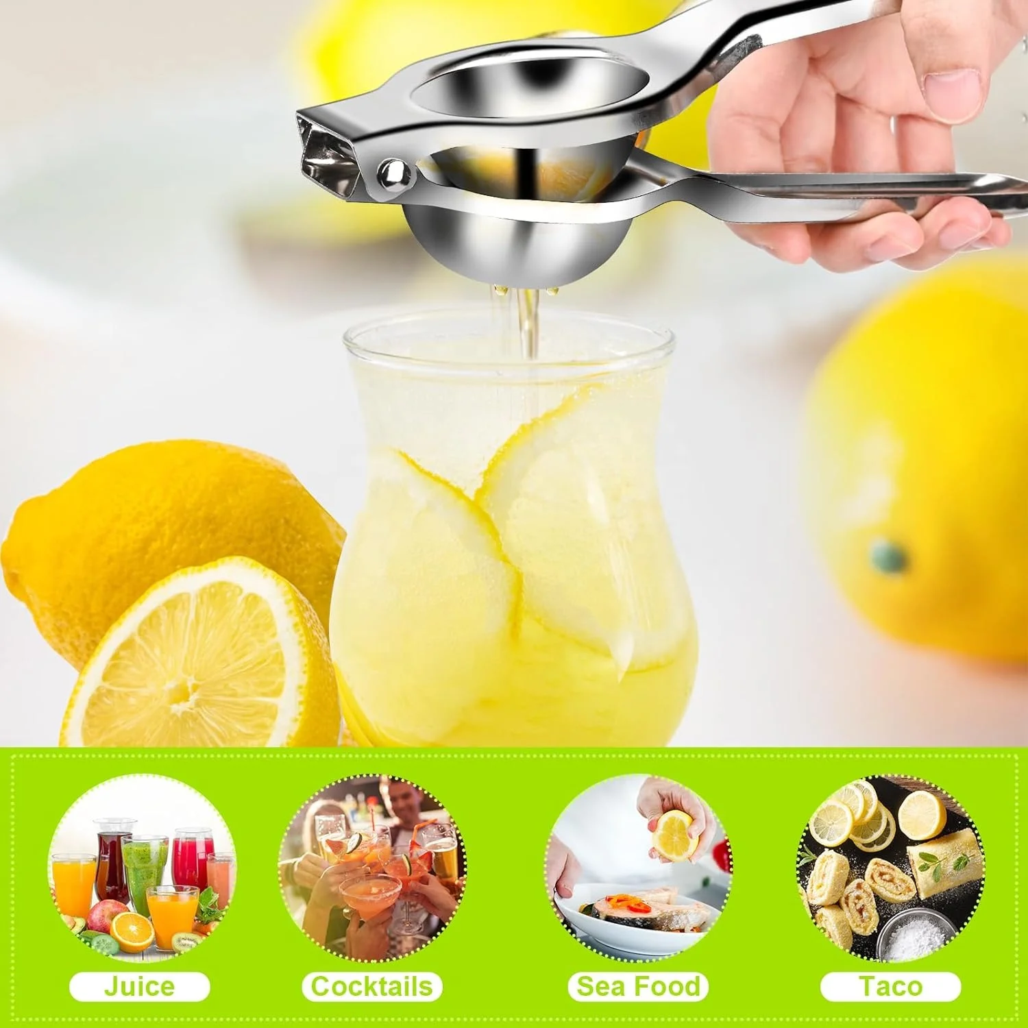 Wholesale Kitchen Tool Accessories Juicer Lemons Limes Oranges Manual Squeezer Hand Stainless Steel Citrus Press Squeezer