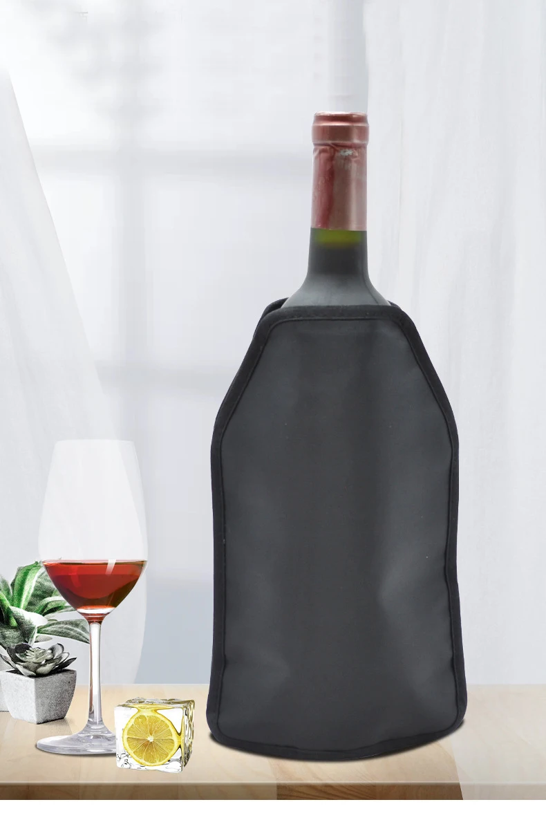 Sinowin Gel Neoprene Insulated Wine Bottle Chill Freezer Sleeve Cooler Portable Long Hours