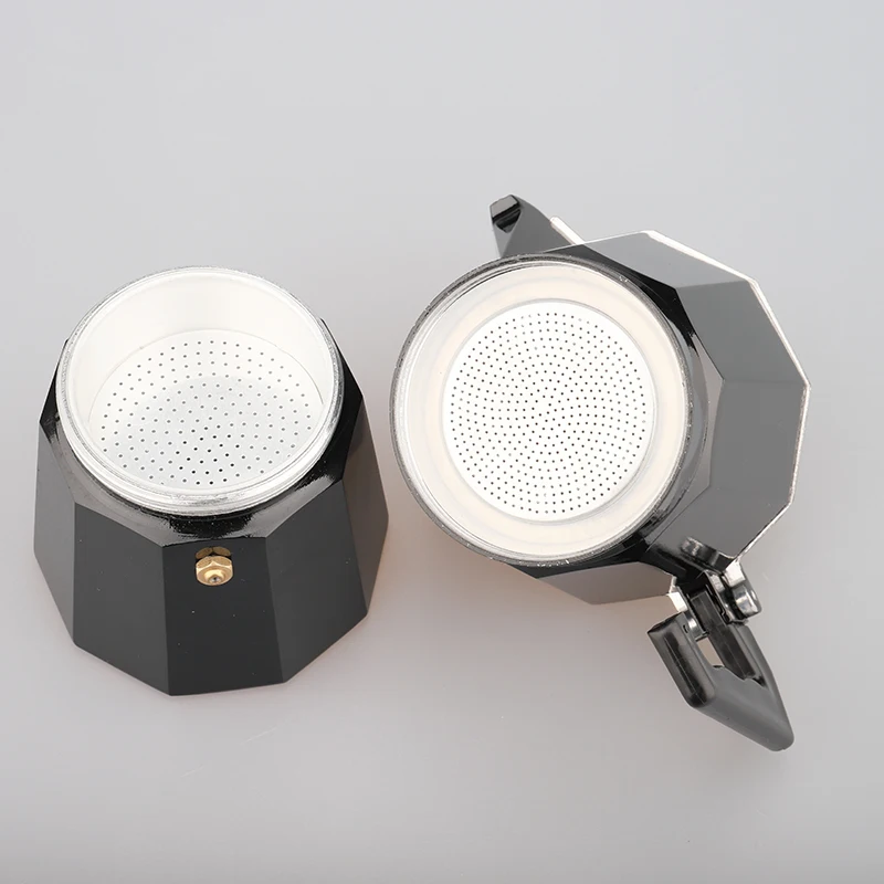 Custom Logo Heat-resistant Stainless Steel Vacuum Moka Coffee Pot