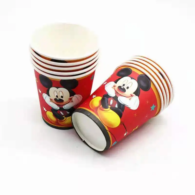 Disposable cartoon paper cup Party supplies Decorate cake cups Thicken watertight paper cup