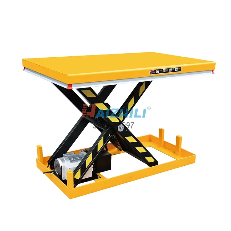 Haizhili телескопическое ручное оборудование высокого качества для вилочного погрузчика гидравлический ножничный стол подъемная платформа