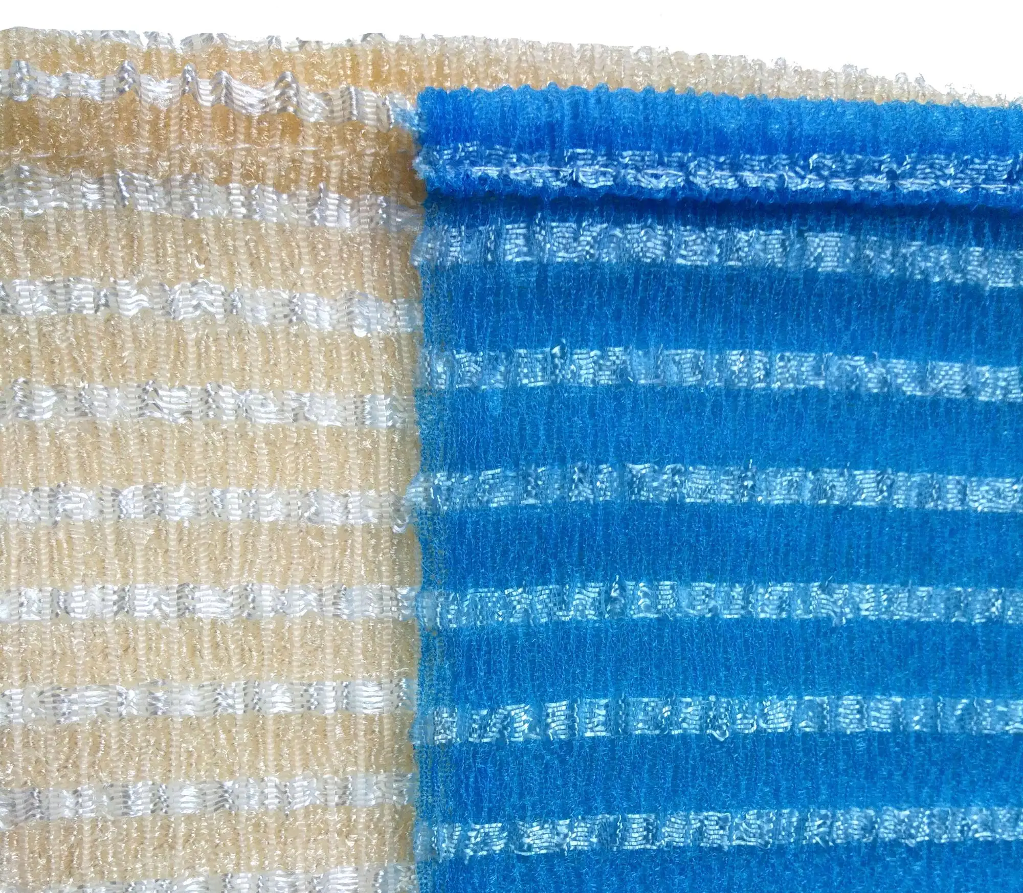 Bathroom Product Exfoliating Wash Cloth Colour Stripe White and Green Korea Beauty Cloth