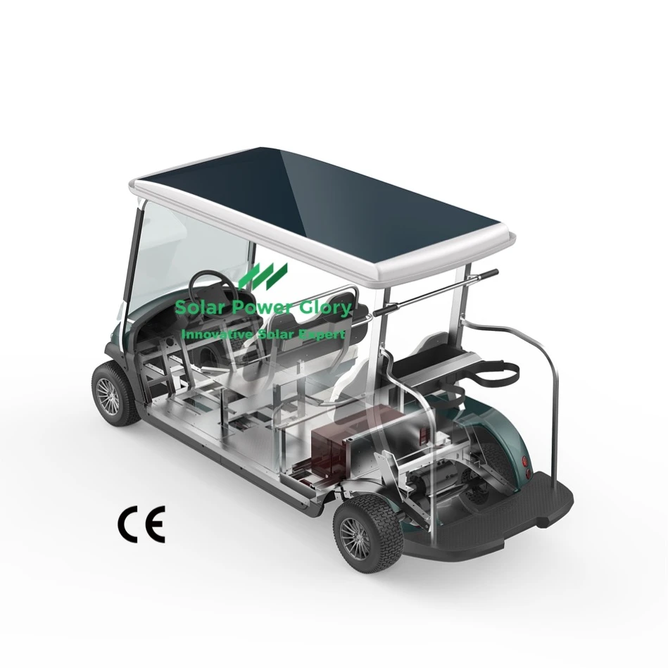 
best sell solar golf cart hotel buggy with Lithium battery and ASPP motor for sale best price 