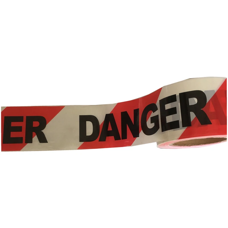 Non adhesive PE barrier tape safety marker hazard warning belt