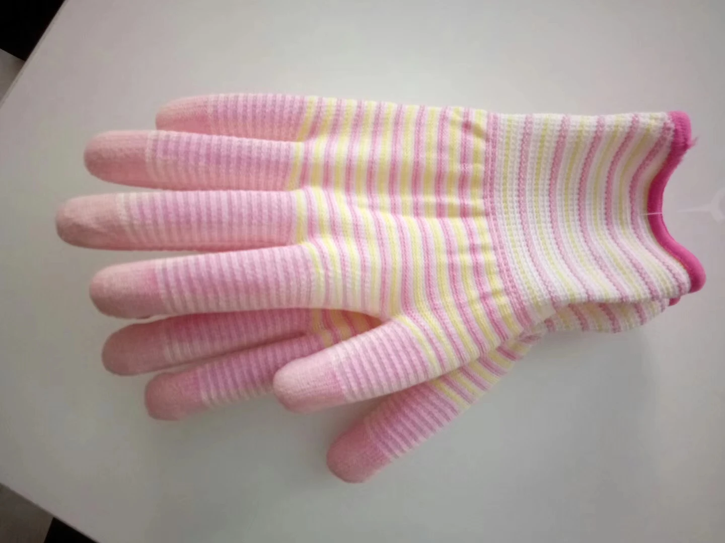 Hot Selling Anti-slip Thicken Cotton Knit Orange Latex Coated Gloves