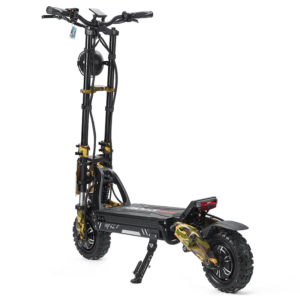 GSPACE Mars 11 GT EU Stock Dual Motors 11-дюймовый вездеходный электрический скутер полностью защищенный отсек для летучих мышей с огнетушителем