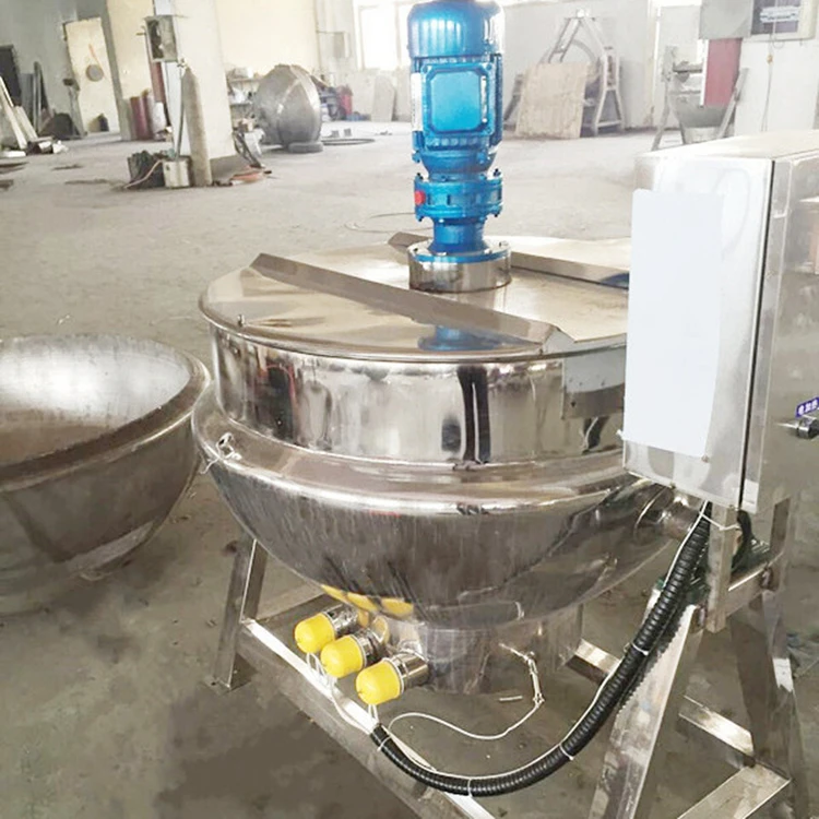 Hot Sales 300 liter electric heating   pot   jacketed kettle used for Beef sauce