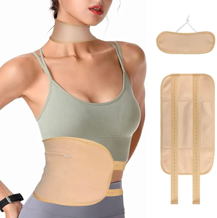 2Pcs Castor Oil Pack Wrap Reusable Castor Oil Packs for Liver Detox Waist and Neck Wrap for Thyroid