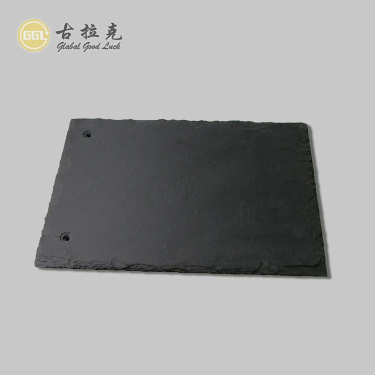 Nature Cheap Slate Tiles Black Slate Roof Tile Custom Cut-Size Tiles