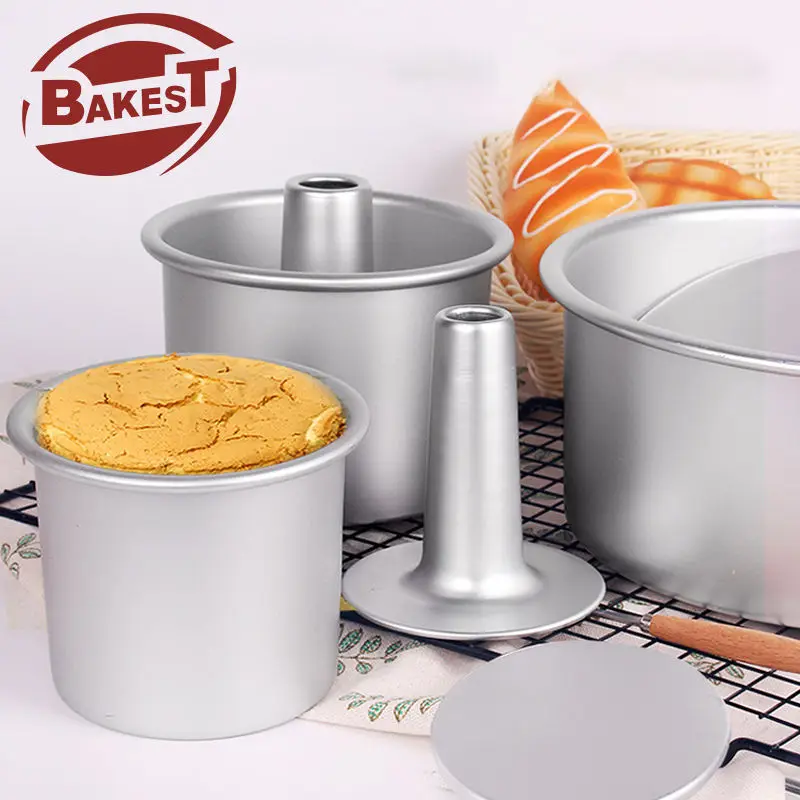 New arrival Bread Mold Reusable Round Detachable Fluted Cake Tube Cake Baking Pan