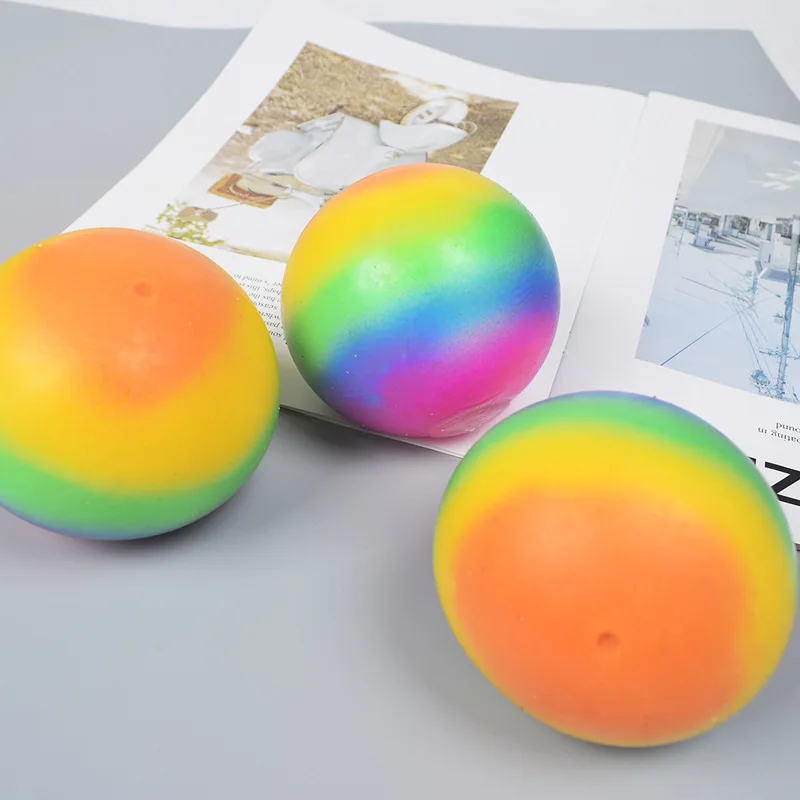  Wholesale Stress Ball Rainbow Vent Slow Rebound Pinch It Unzip Motivational Balls To Keep Calm Decompression