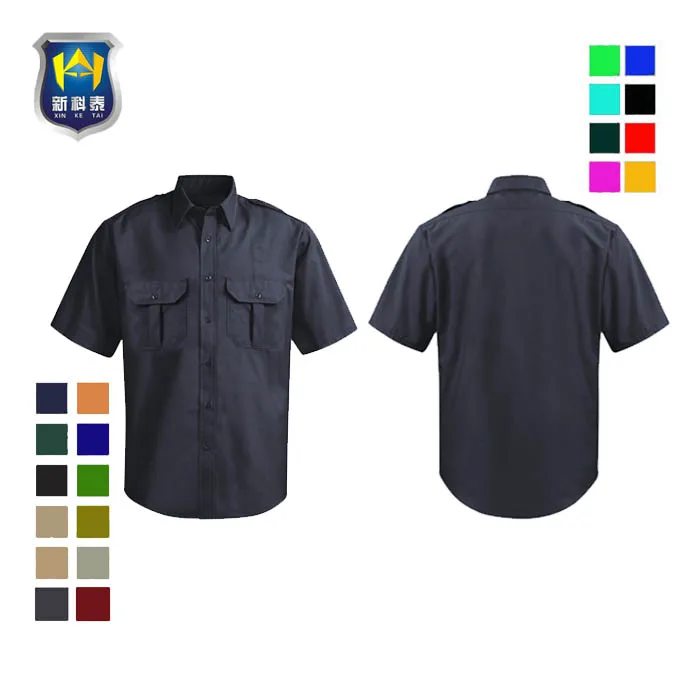 Wholesale High Quality Costumes Logo Ripstop Short Sleeve Shirt Security Uniform Guard Uniform for Men Uniform for Man Woman