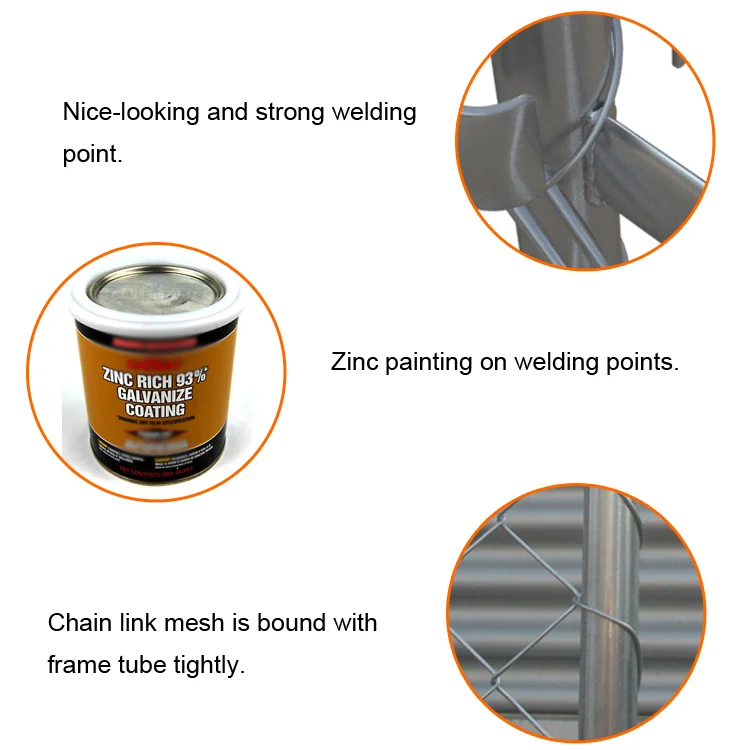 Haiao Galvanized Steel Wire Movable Temporary Security Fence With Gate Temporary Fence Chain Link Fence For Construction Site