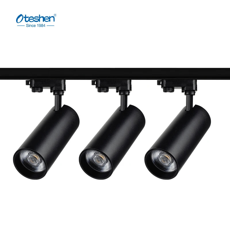 CCT Adjustable Led Track Light 30W Dimmable Focus Led Track Light 360 Motorized Casambi Tunable Track Light