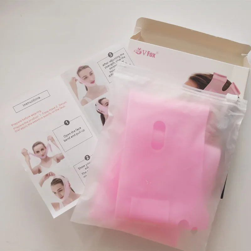 Fashional Silicone face Lifting V-Line Chin Slimming Bandages Double Chin Weight Loss V Face Belts Correction Belt