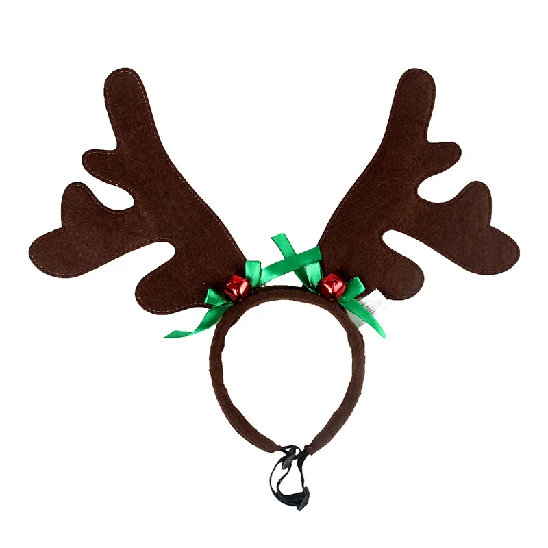 Latest Sweet Pet Christmas Accessories Antler Pet Headwear for Dogs Cats Wholesale