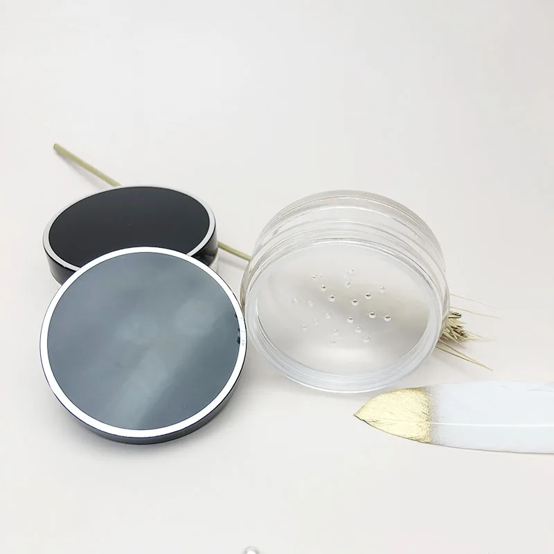 cosmetic packaging clay blush container highlighter emballage cosmetic empty compact powder case with mirror